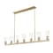 Z-Lite Titus 7 Light Linear Chandelier, 5in. W x 12in. H, Modern Gold 826-7L-MGLD - alternate 6